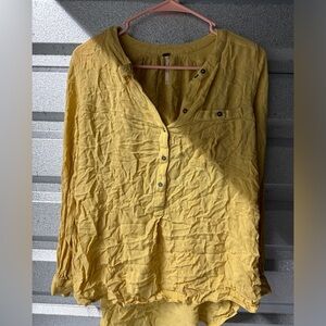 Yellow Free People Top